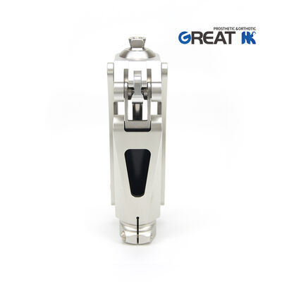 Prosthetic Geometric Lock Pneumatic Knee Joint with Pyramid Adaptor